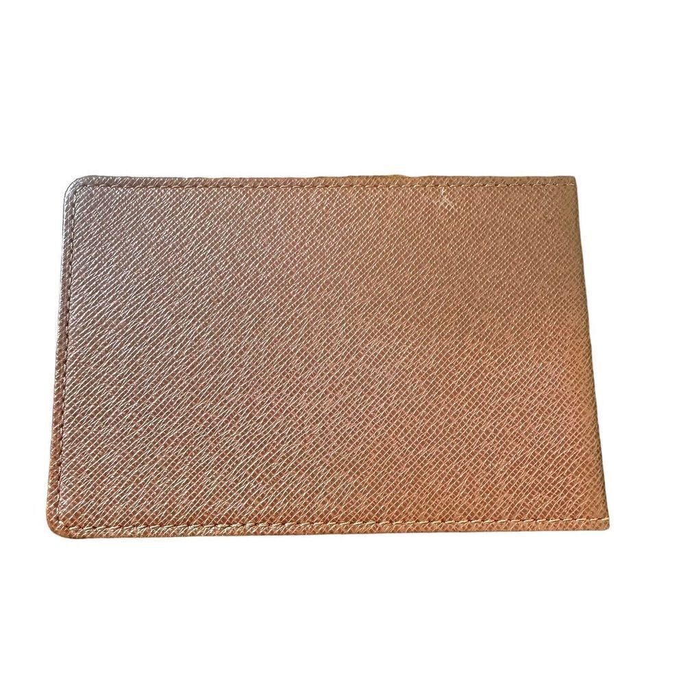 Louis Vuitton Taiga Bifold ID Card Case‎ Slim Wallet Brown Leather - Picture 2 of 10